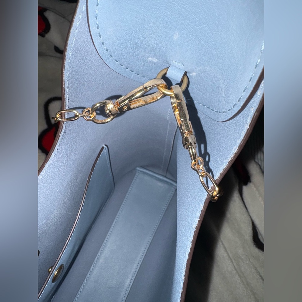 Coach Brooklyn Shoulder Bag 28 and Essential Small Zip Around Card Case Bluebell - Picture 5 of 7